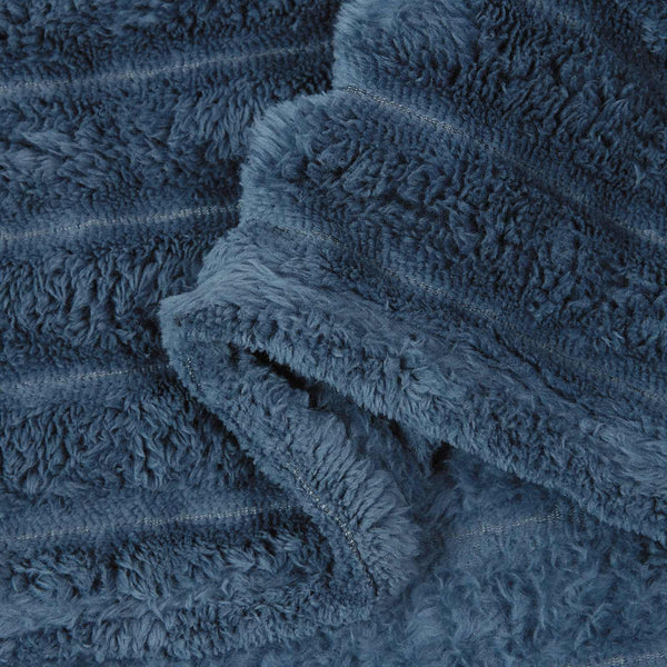 vidaXL Throw Blanket Navy Blue 150 x 130 cm Fleece