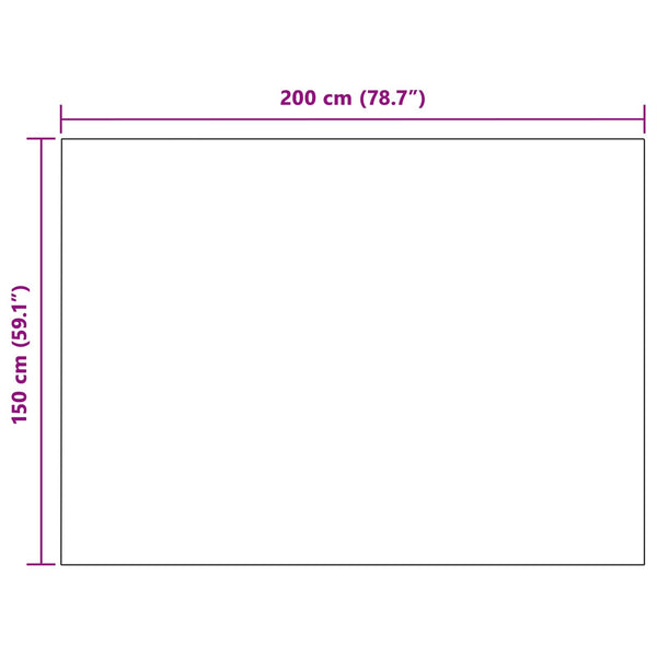 vidaXL Throw Blanket White 200 x 150 cm Fleece