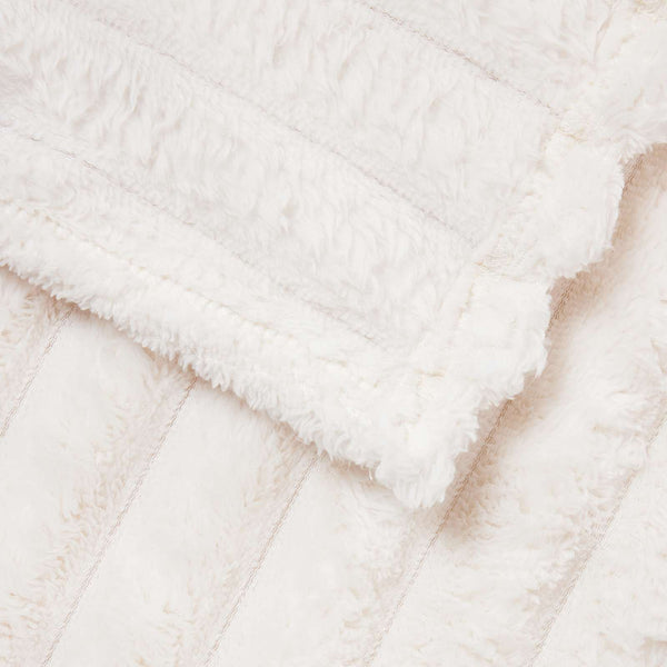 vidaXL Throw Blanket Cream 270 x 240 cm Fleece