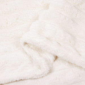 vidaXL Throw Blanket Cream 270 x 240 cm Fleece