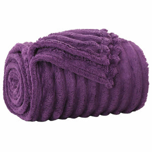 vidaXL Throw Blanket Lilac 270 x 240 cm Fleece