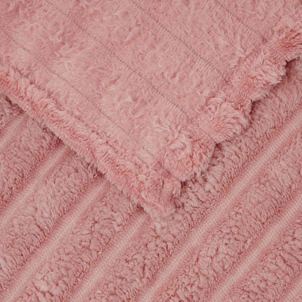 vidaXL Throw Blanket Pink 270 x 240 cm Fleece