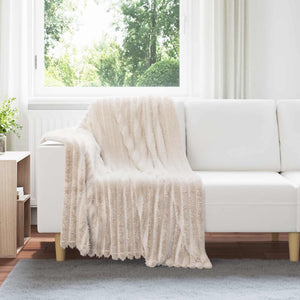 vidaXL Throws 6 pcs Beige 150 x 130 cm Fleece