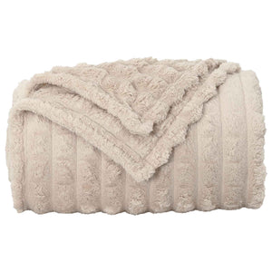 vidaXL Throws 6 pcs Beige 150 x 130 cm Fleece