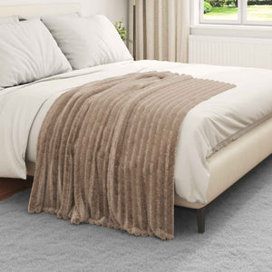 vidaXL Blankets 6 pcs Camel 150 x 130 cm Fleece
