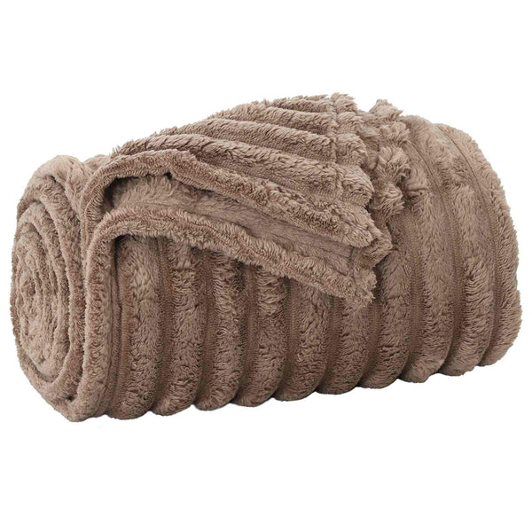 vidaXL Blankets 6 pcs Camel 150 x 130 cm Fleece