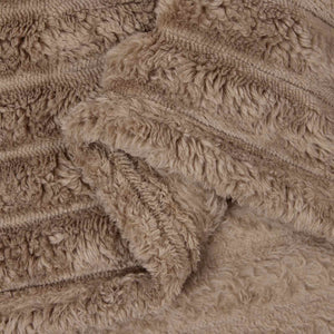 vidaXL Fleece Blankets 6 pcs Camel 240 x 220 cm