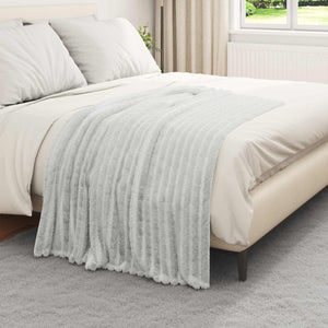 vidaXL Throws 6 pcs Grey 150 x 130 cm Fleece