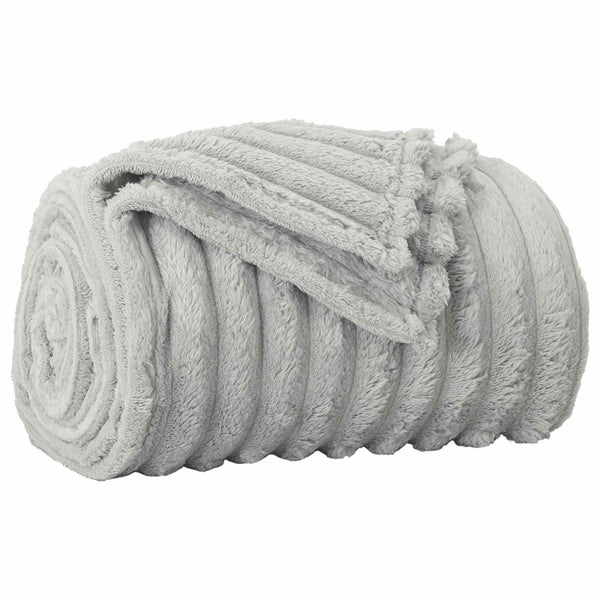 vidaXL Blankets 6 pcs Grey 270 x 240 cm Fleece