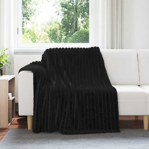 vidaXL Blankets 6 pcs Black 200 x 150 cm Fleece