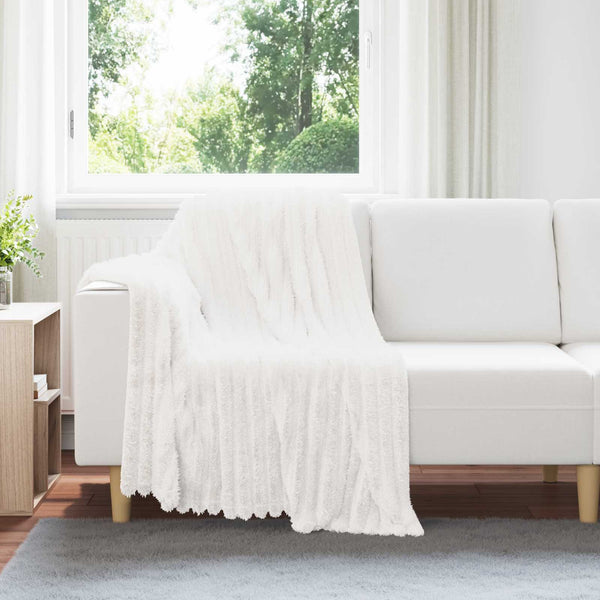 vidaXL Throws 6 pcs White 150 x 130 cm Fleece