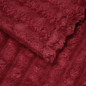 vidaXL Throws 6 pcs Burgundy 150 x 130 cm Fleece