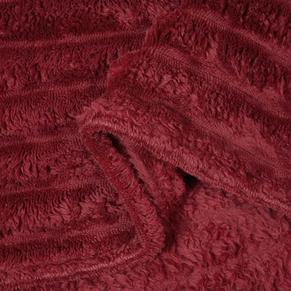 vidaXL Throws 6 pcs Burgundy 150 x 130 cm Fleece