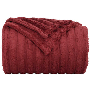 vidaXL Throws 6 pcs Burgundy 150 x 130 cm Fleece