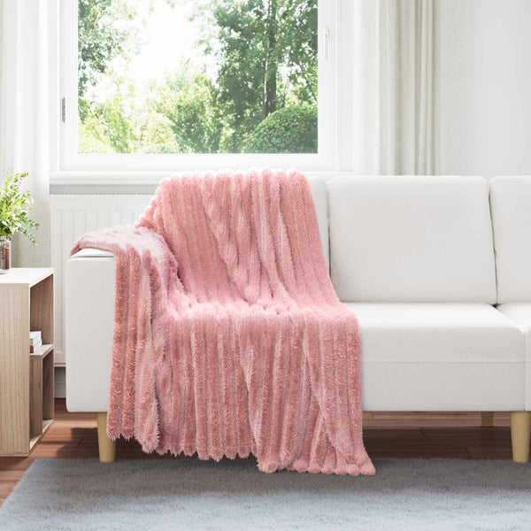 vidaXL Throws 6 pcs Pink 150 x 130 cm Fleece