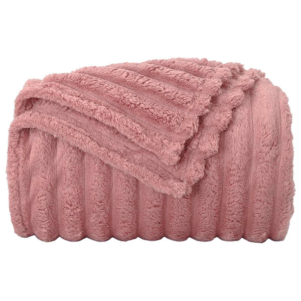 vidaXL Throws 6 pcs Pink 150 x 130 cm Fleece