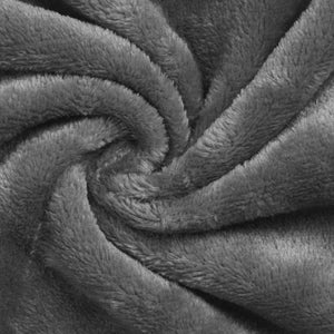 vidaXL Wearable Blanket Dark Grey M Fleece and Flannel