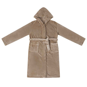 Kamel Flanell Bademantel Hoodie XXXL