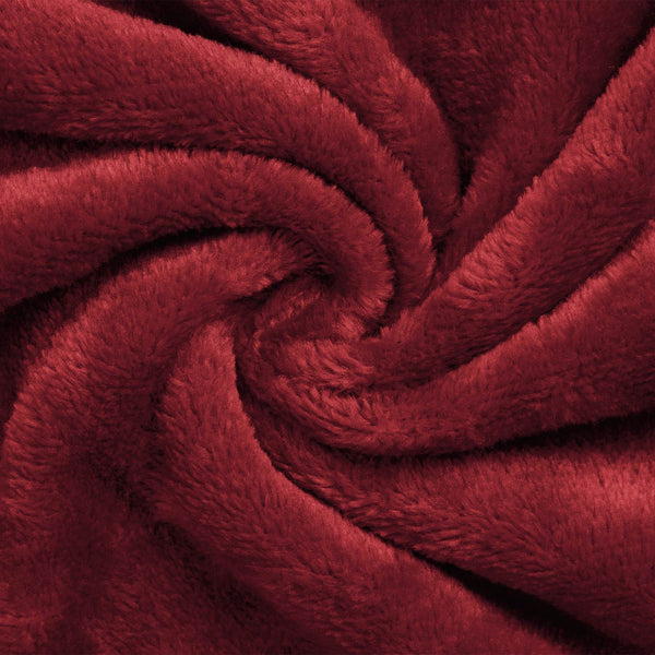 vidaXL Bathrobe Hoodie Burgundy XL Flannel