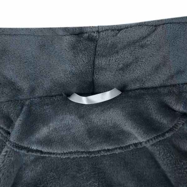 Marineblauer Flanell Bademantel M