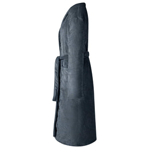 Marineblauer Flanell Bademantel M