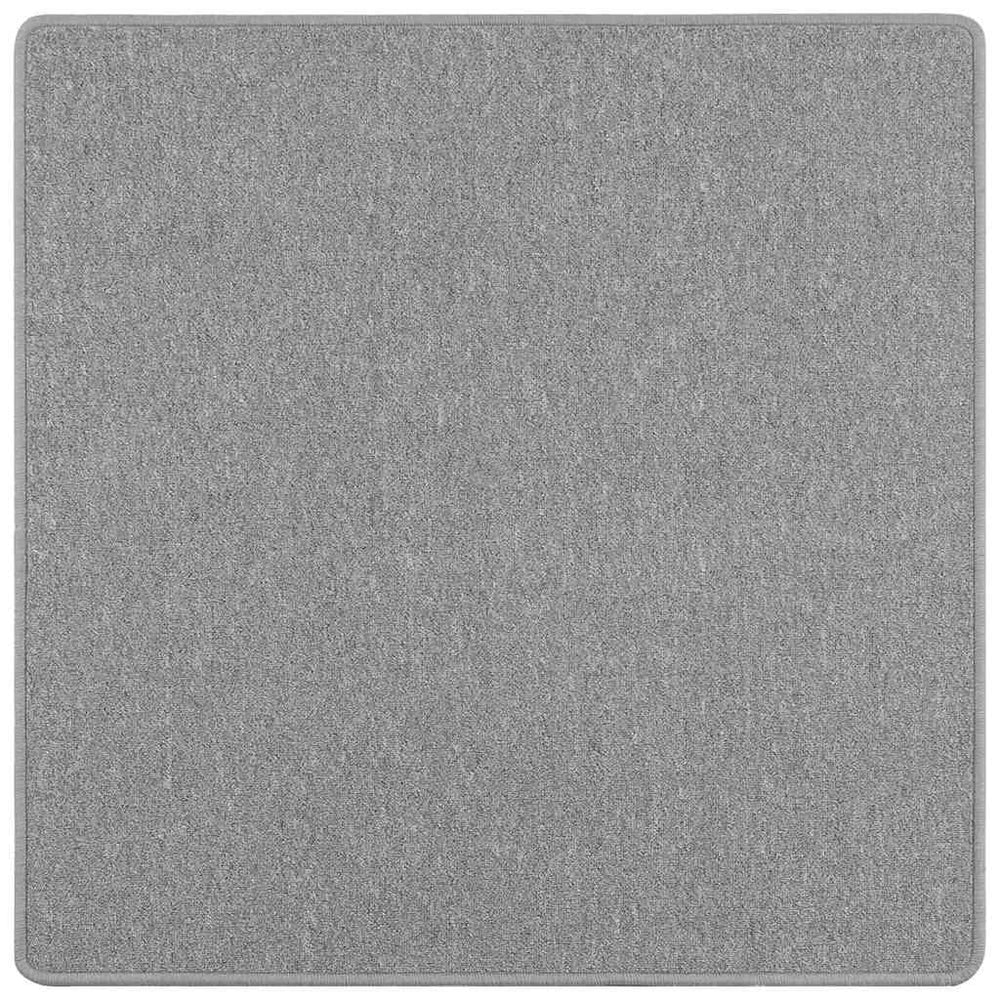 vidaXL Runner Rug Light Gray 100 x 100 cm 100% Polypropylene