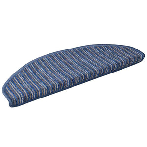 vidaXL Self-Adhesive Stair Treads 15 pcs Blue 65 x 21 x 4 cm