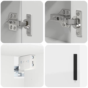 Weißes Badezimmermöbel-Set mit Tür