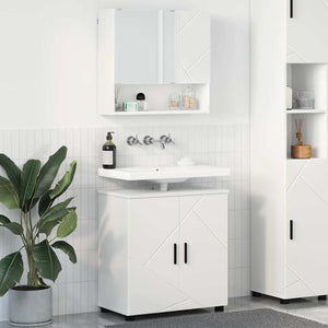 Weißes Badezimmermöbel-Set mit Tür