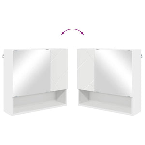 Weißes Badezimmermöbel-Set mit Tür