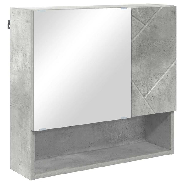 Badezimmermöbel Set Beton Grau 2-teilig