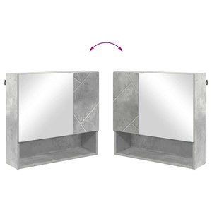 Badezimmermöbel Set Beton Grau 2-teilig