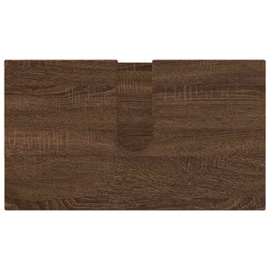 vidaXL Bathroom Furniture Set Wall-Mounted 2 pcs Brown Oak Look
