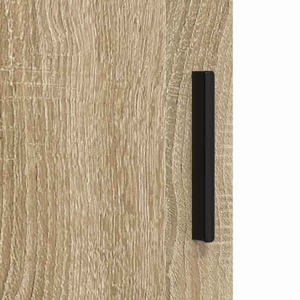 vidaXL 3-Piece Bathroom Furniture Set Sonoma Oak Engineered Wood & Metal