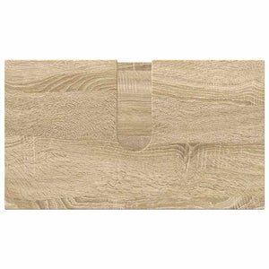 vidaXL 3-Piece Bathroom Furniture Set Sonoma Oak Engineered Wood & Metal