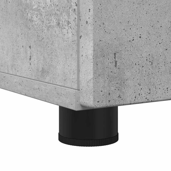 vidaXL Bathroom Furniture Set Wall-Mounted 3 pcs Concrete Grey Engineered Wood