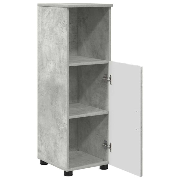 vidaXL Bathroom Furniture Set Wall-Mounted 3 pcs Concrete Grey Engineered Wood