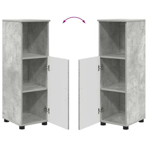 vidaXL Bathroom Furniture Set Wall-Mounted 3 pcs Concrete Grey Engineered Wood