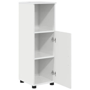 vidaXL Bathroom Furniture Set 3 pcs High Gloss White Engineered Wood & Metal