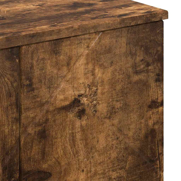 vidaXL Bathroom Furniture Set Wall-mounted 3 pcs Smoked Oak