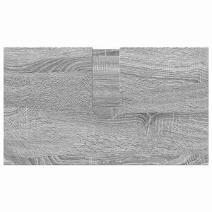 vidaXL Bathroom Furniture Set 3 pcs Sonoma Grey Engineered Wood & Metal
