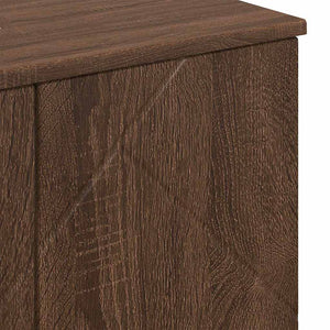 vidaXL Wall-Mounted Bathroom Furniture Set 3 pcs Brown Oak Look