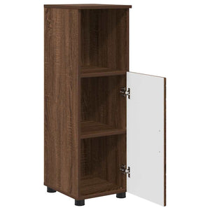 vidaXL Wall-Mounted Bathroom Furniture Set 3 pcs Brown Oak Look