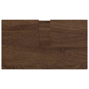vidaXL Wall-Mounted Bathroom Furniture Set 3 pcs Brown Oak Look