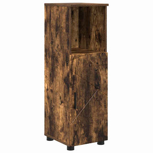 vidaXL Wall-Mounted Bathroom Furniture Set 4 Pieces Smoked Oak