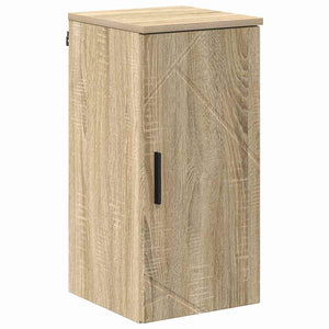 vidaXL Bathroom Furniture Set 5 pcs Sonoma Oak Engineered Wood & Metal