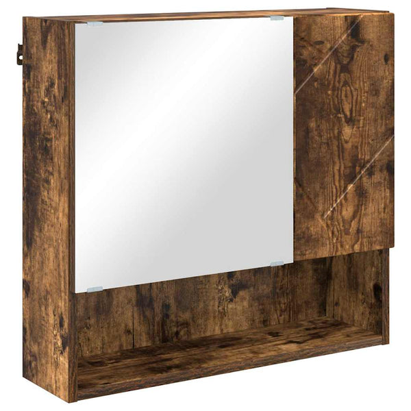 vidaXL Wall-Mounted Bathroom Furniture Set 5 pcs Smoked Oak