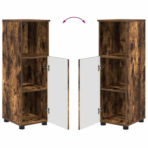 vidaXL Bathroom Furniture Set with Drawers 3 pcs Smoked Oak