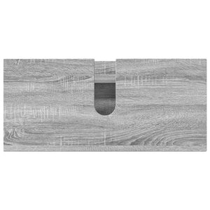vidaXL Bathroom Furniture Set 4 pcs Sonoma Grey Plywood and Metal