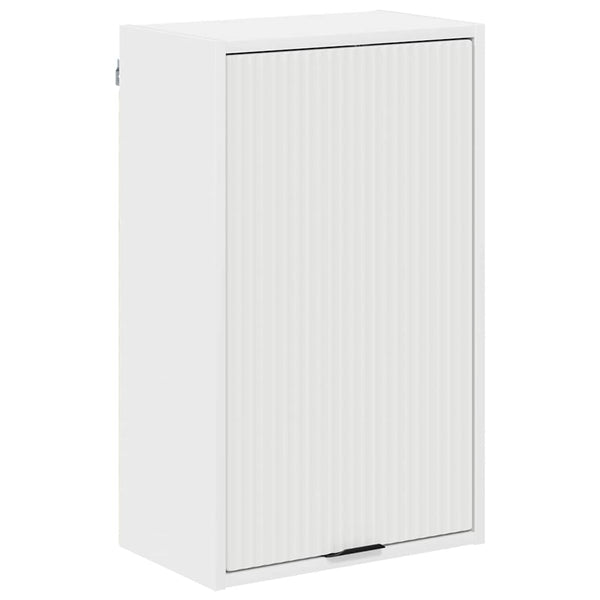 vidaXL Bathroom Cabinet Set with Drawers White Engineered Wood, Metal
